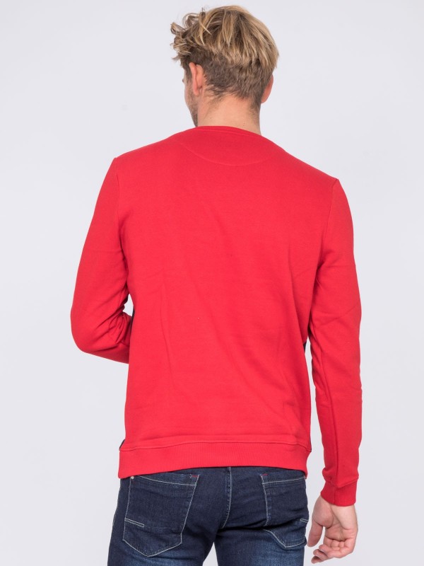 Sweat col rond WINSTON - Rouge