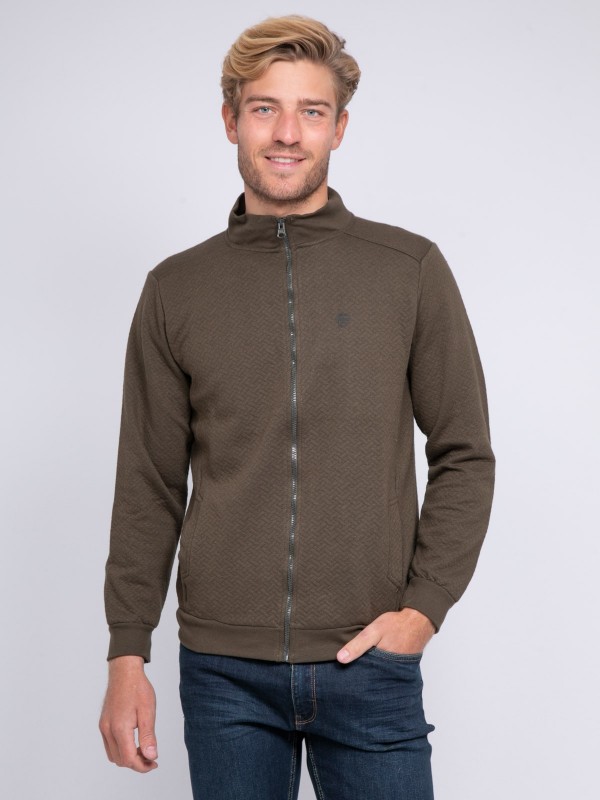 Gilet zippé col montant...