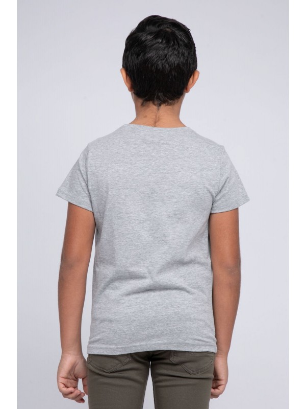 T-shirt col rond pur coton...