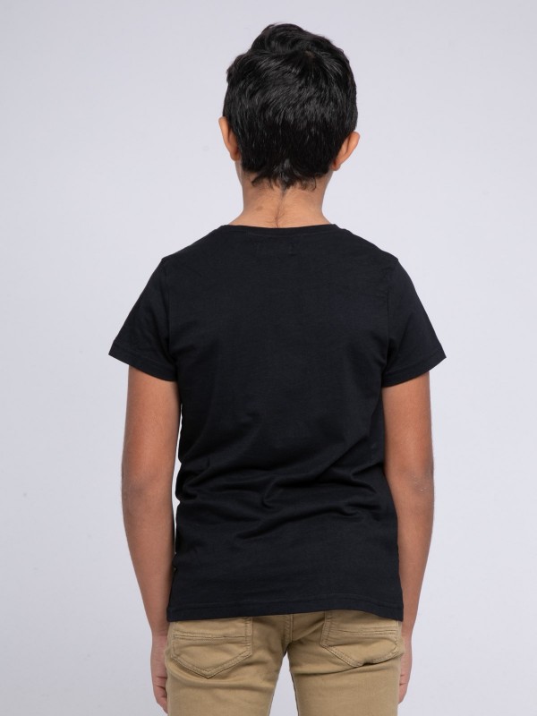 T-shirt col rond pur coton...