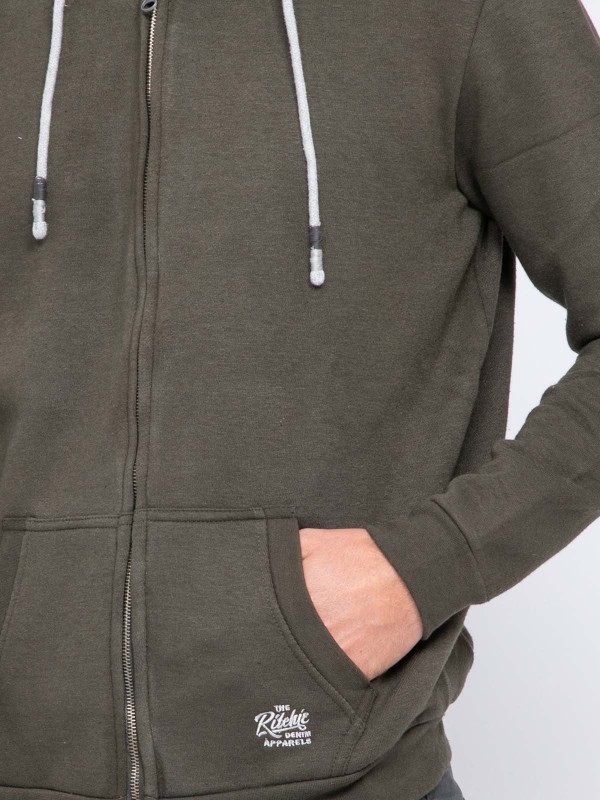 Sweat zippé capuche WAMIN -...