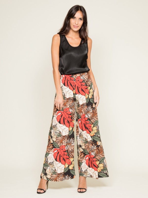 Top soyeux FIRENZ - Noir