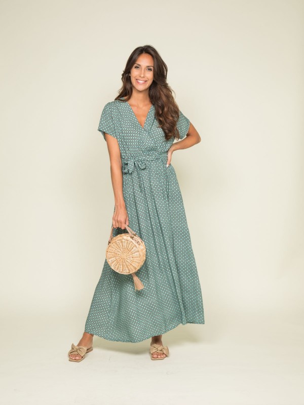 Robe longue motifs ICARE