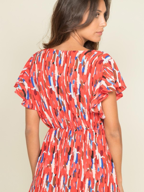 Robe courte motifs IRED -...