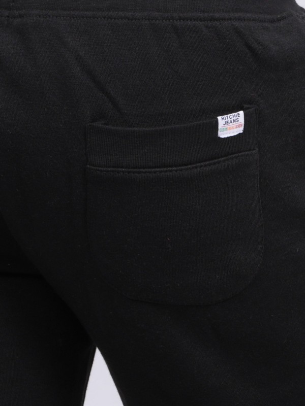 Bermuda molleton BIDMIN - Noir