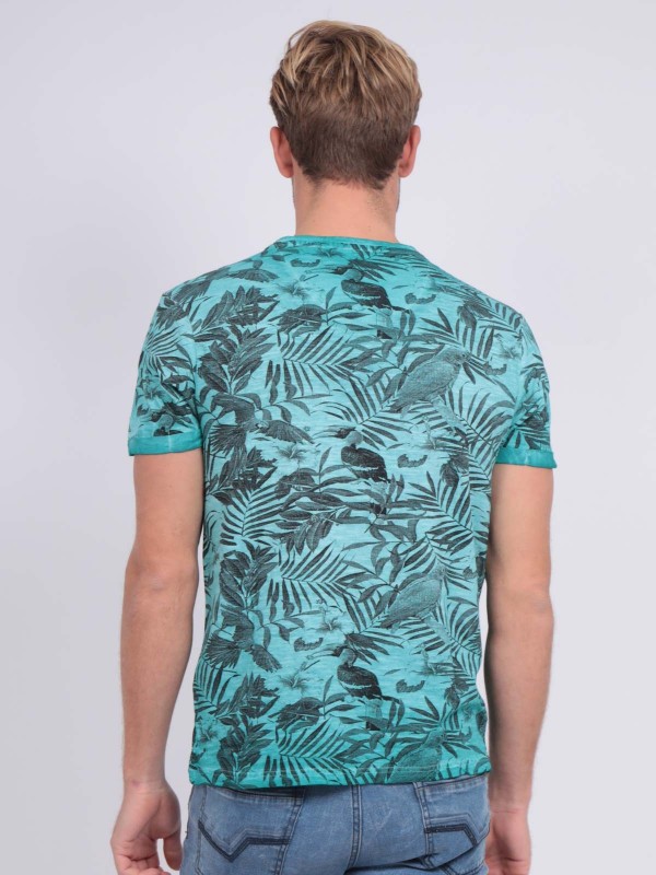 T-shirt col rond pur coton...