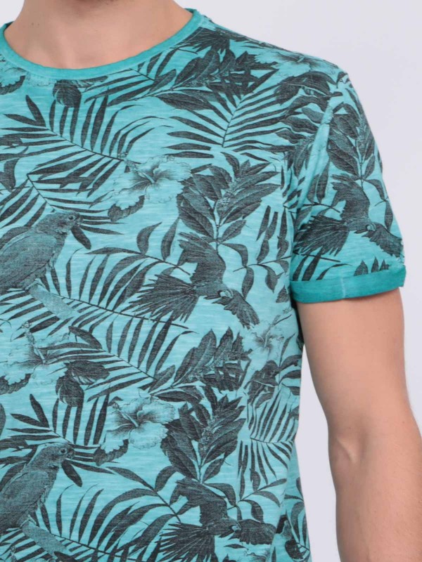 T-shirt col rond pur coton...