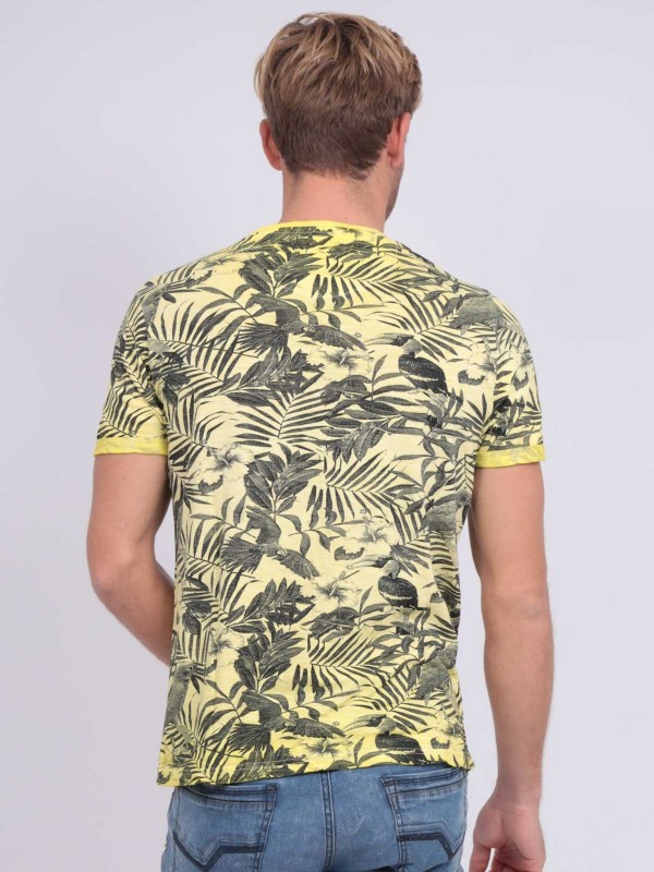 T-shirt col rond pur coton...