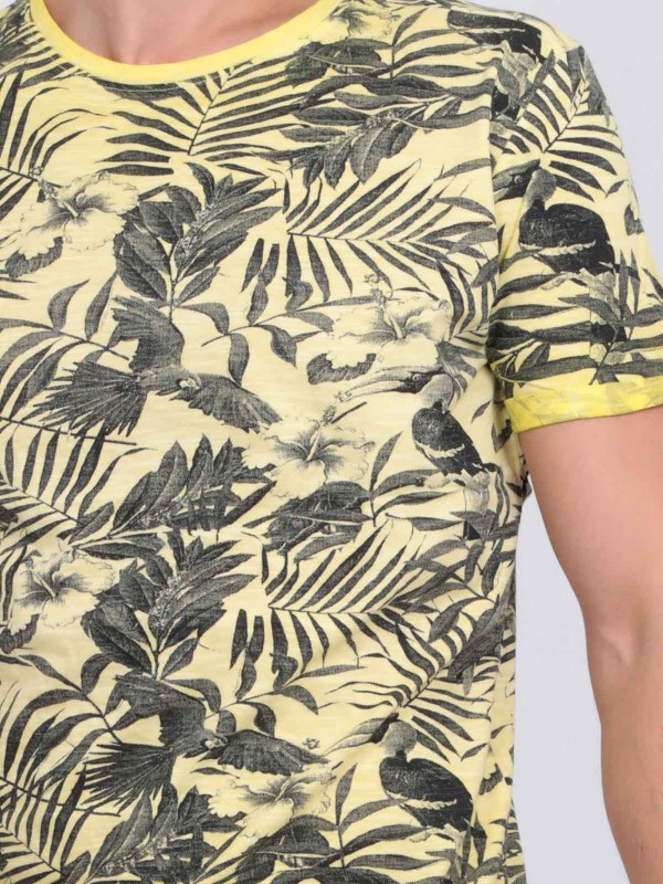 T-shirt col rond pur coton...