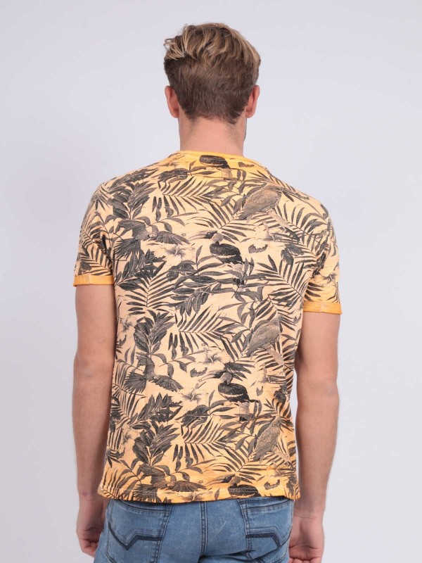 T-shirt col rond pur coton...