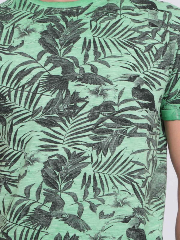 T-shirt col rond pur coton...