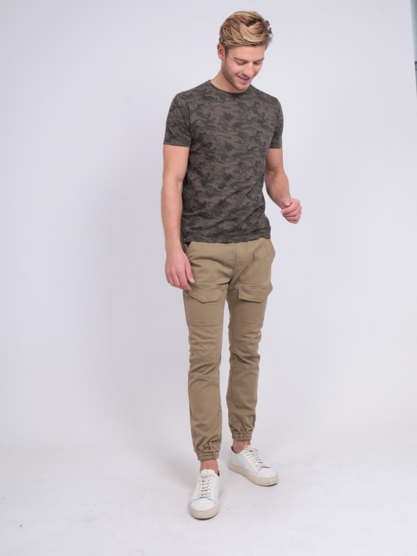 T-shirt col rond pur coton...