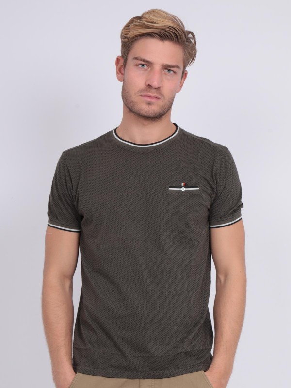 T-shirt col rond pur coton...