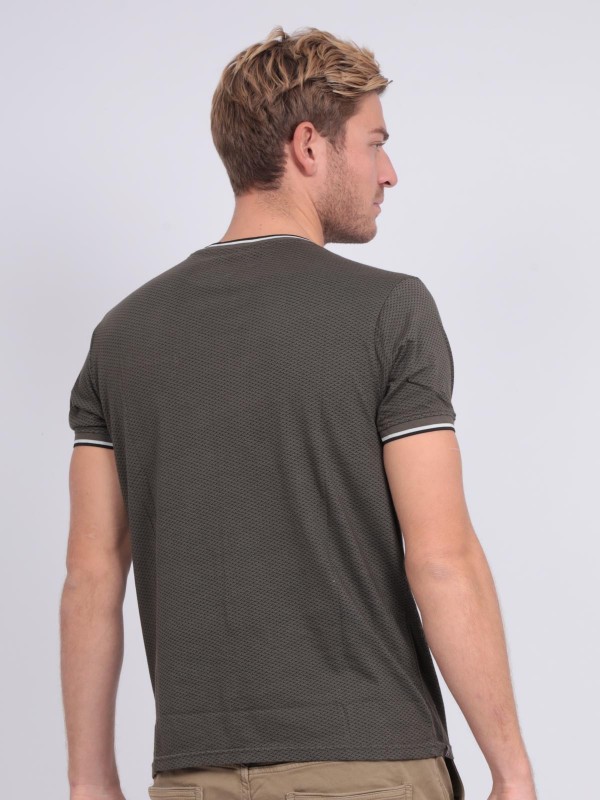 T-shirt col rond pur coton...