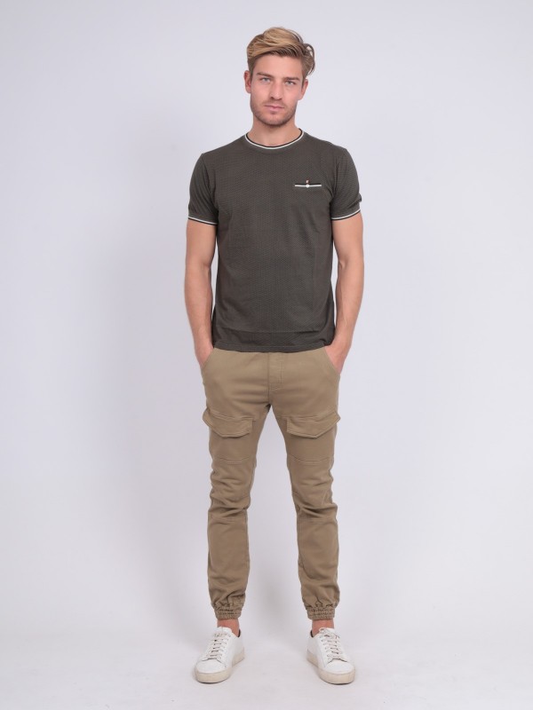 T-shirt col rond pur coton...