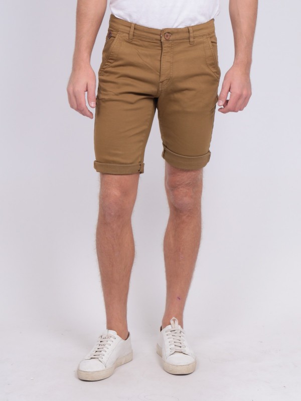 Bermuda chino BAVOLTA - Cognac