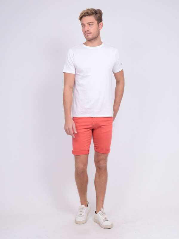 Bermuda chino BAVOLTA - Corail