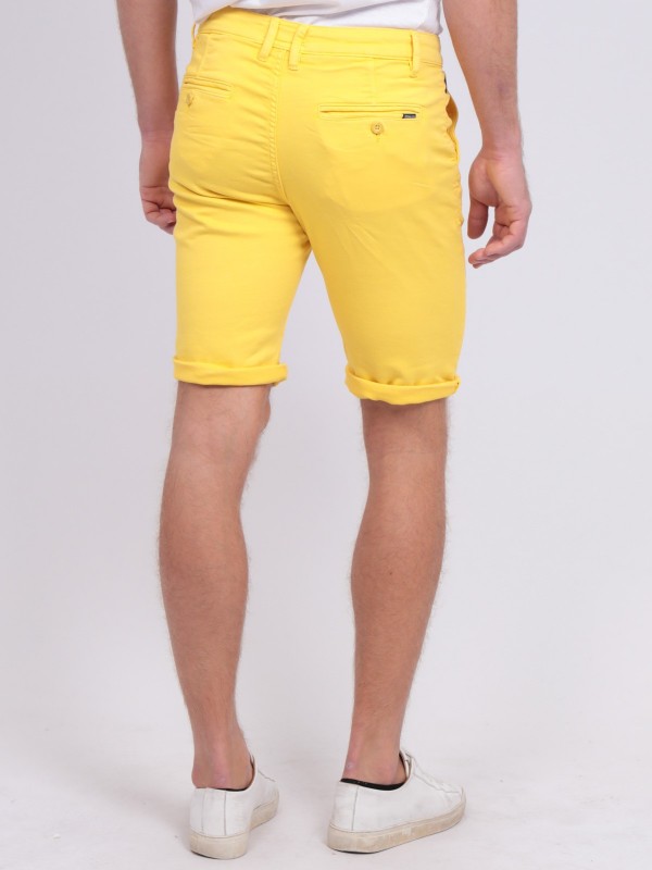 Bermuda chino BAVOLTA - Jaune