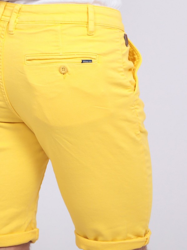 Bermuda chino BAVOLTA - Jaune