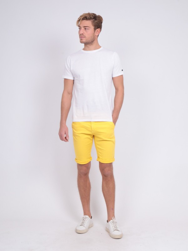 Bermuda chino BAVOLTA - Jaune