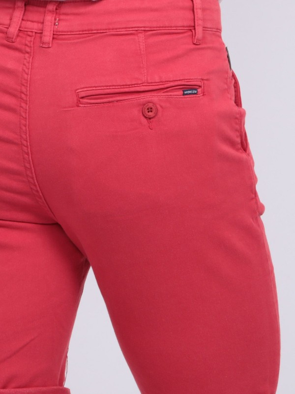 Bermuda chino BAVOLTA - Rouge