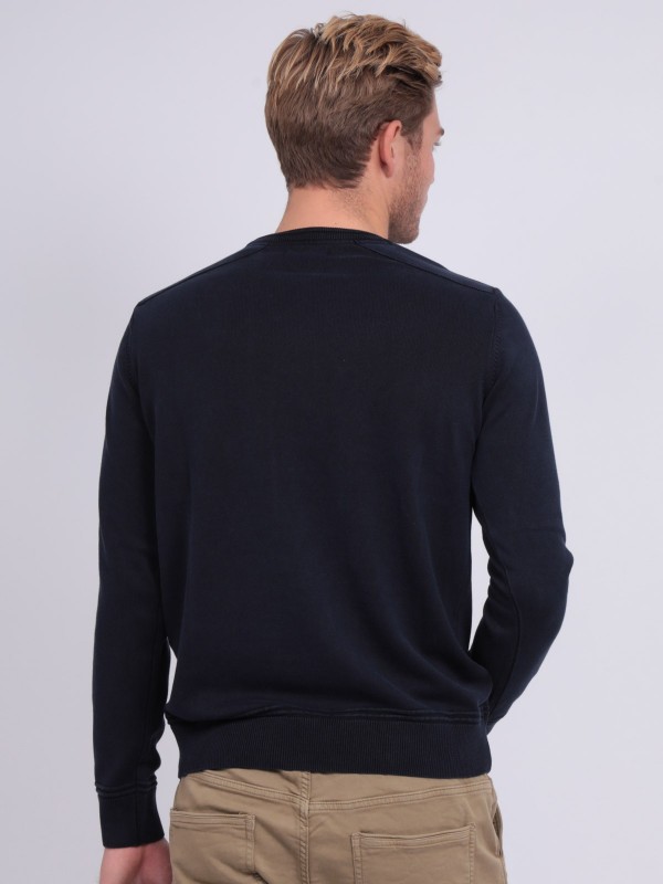 Pull fin col rond coton...