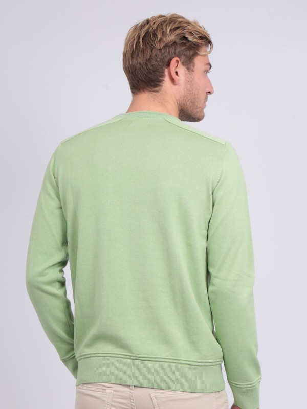 Pull fin col rond coton...