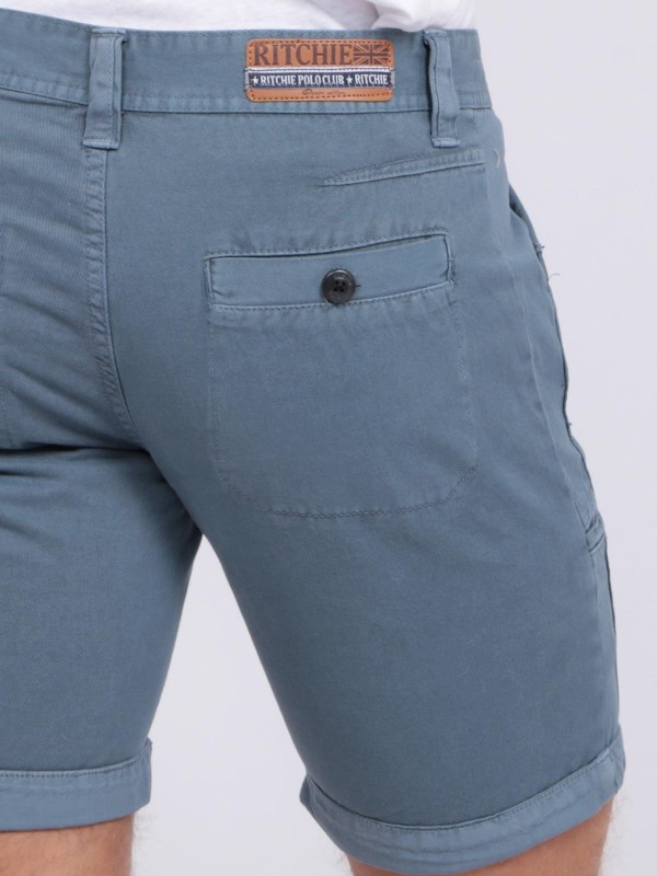BERMUDA CHINO BILLIT - Bleu