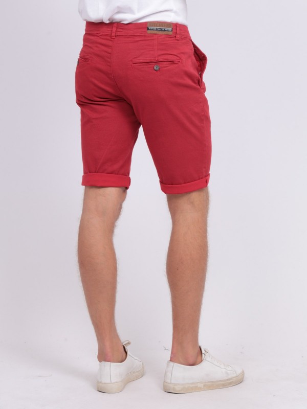 Bermuda chino BODELTA - Rouge