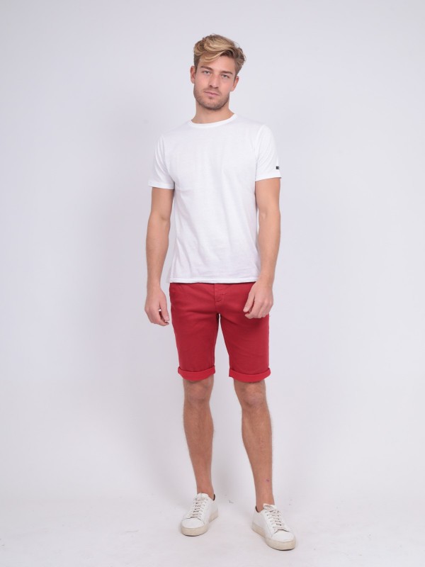 Bermuda chino BODELTA - Rouge