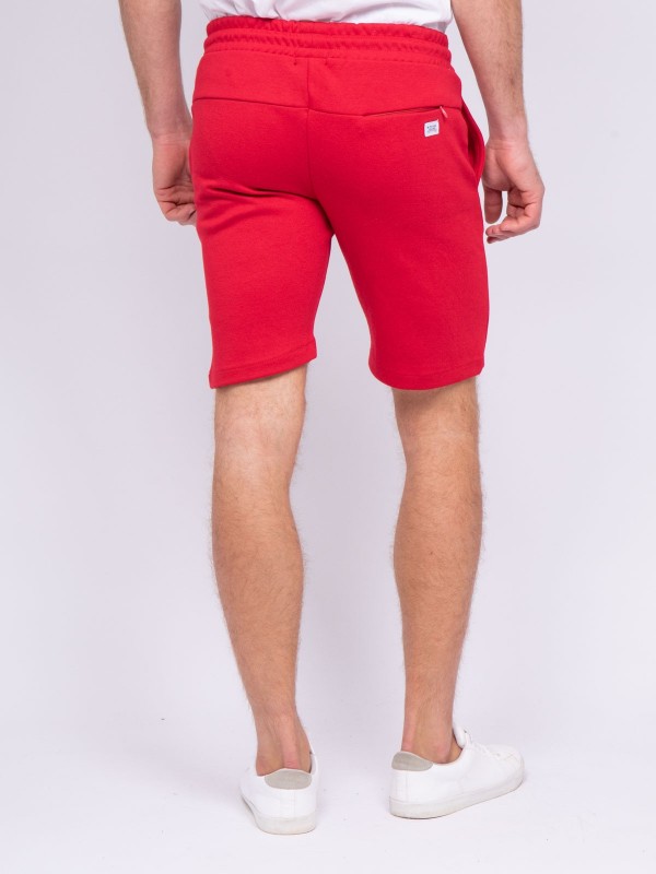 Bermuda molleton BELLO - Rouge