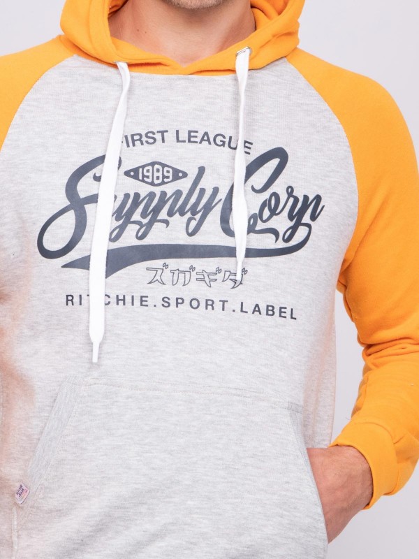 Sweat capuche WANDATY - Orange