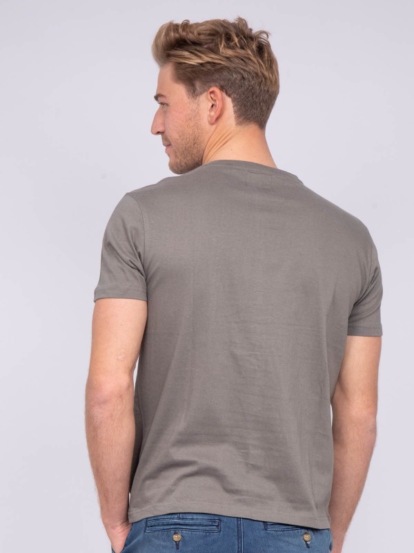 T-shirt col rond pur coton...