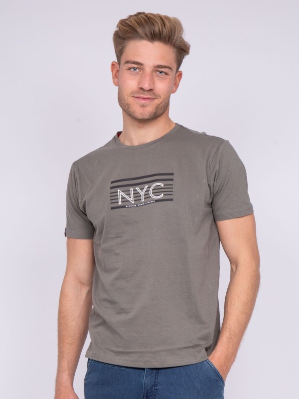 T-shirt col rond pur coton...