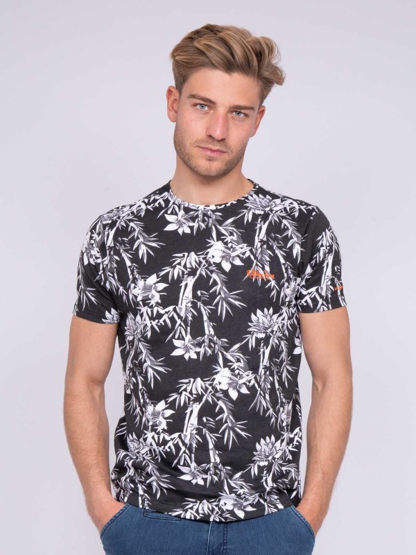 T-shirt col rond pur coton...