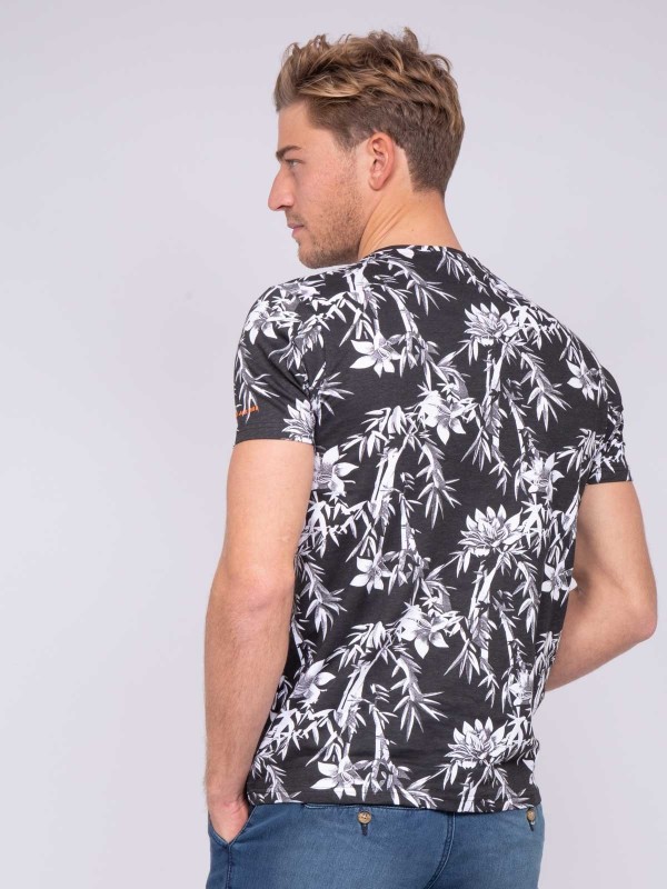 T-shirt col rond pur coton...