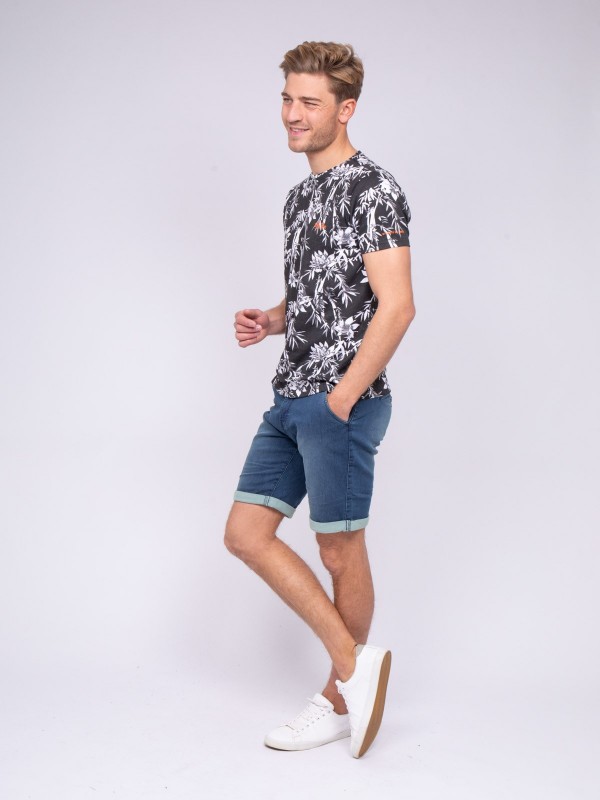 T-shirt col rond pur coton...