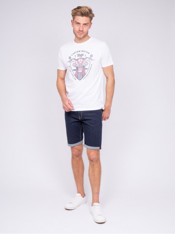 T-shirt col rond pur coton...