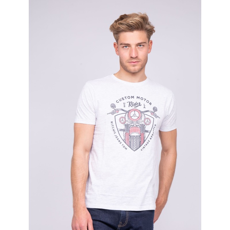 T-shirt col rond pur coton NERLIN