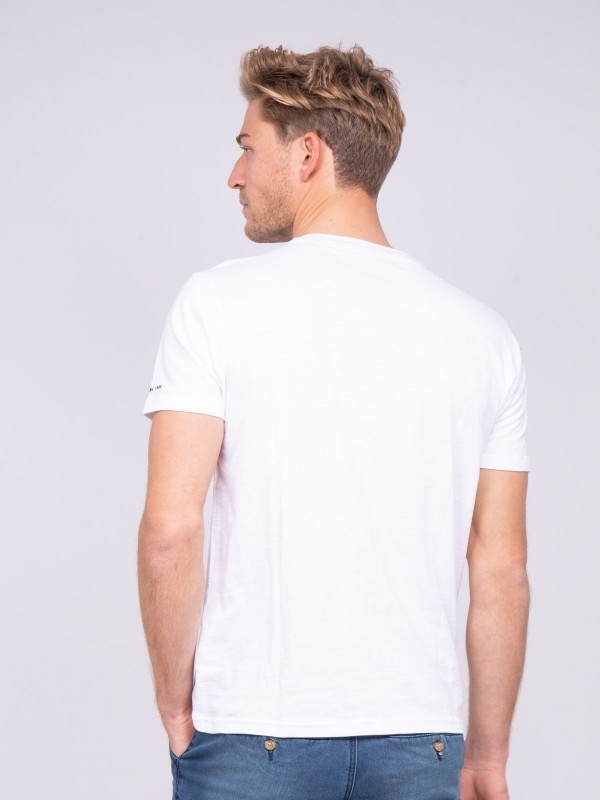 T-shirt col rond pur coton...