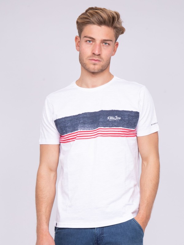 T-shirt col rond pur coton...