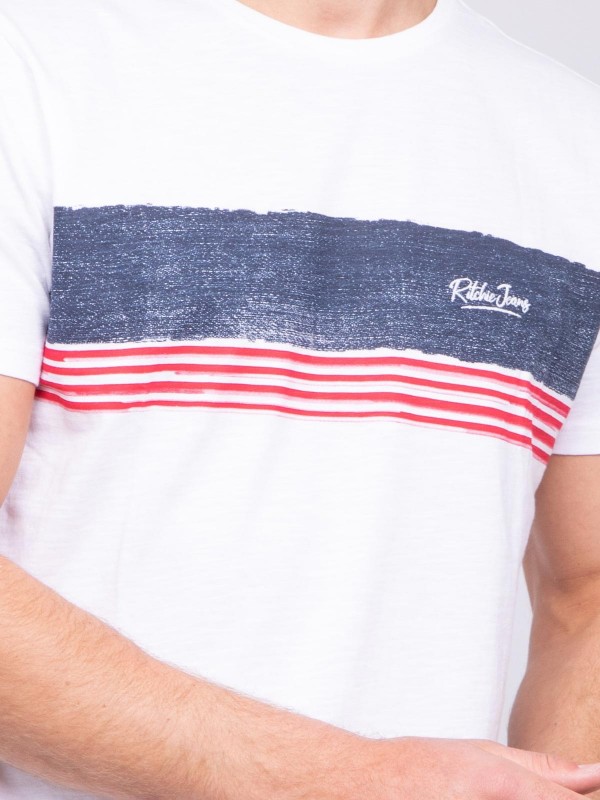 T-shirt col rond pur coton...