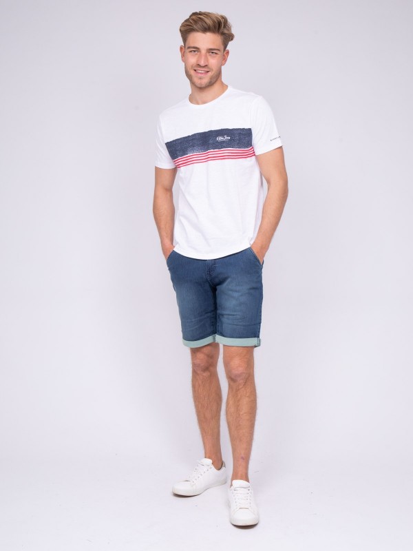 T-shirt col rond pur coton...