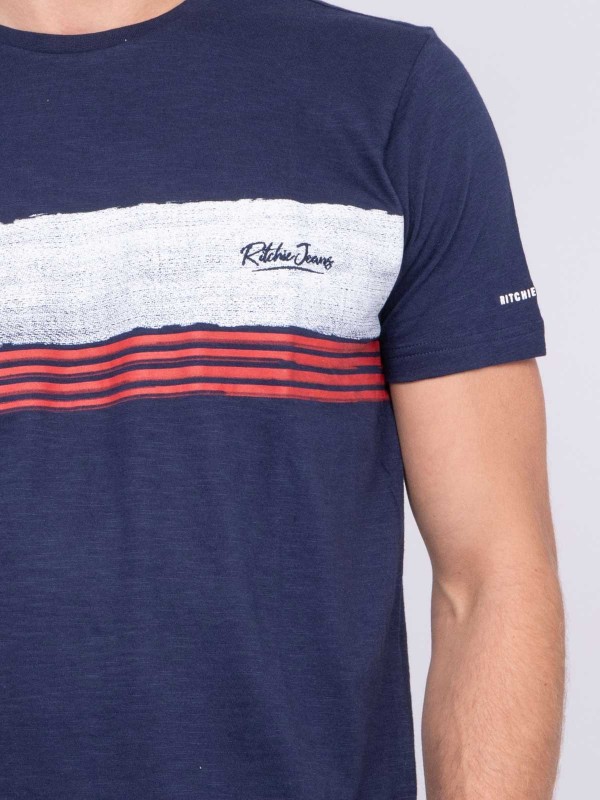T-shirt col rond pur coton...