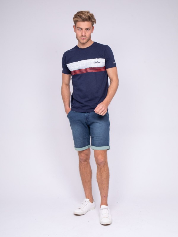 T-shirt col rond pur coton...
