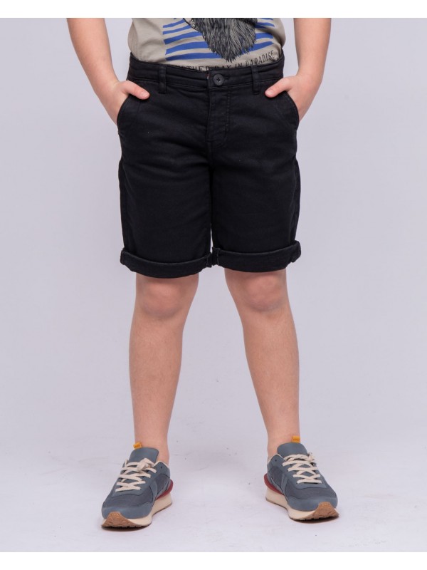 Bermuda chino BAVOLTA-J - Noir