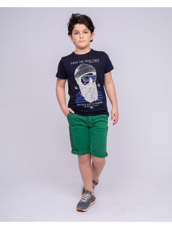 Bermuda chino BAVOLTA-J - Vert