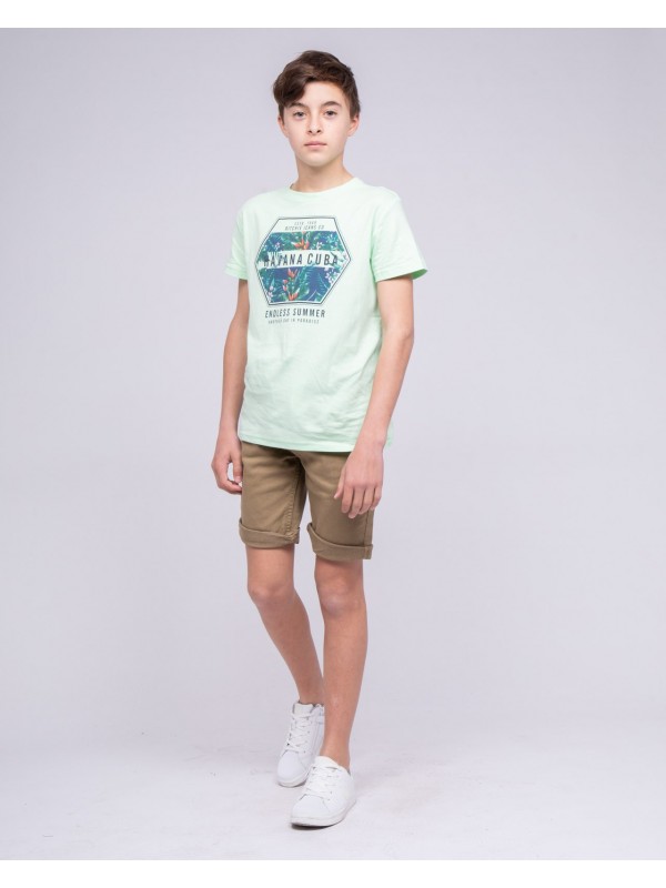 T-shirt col rond pur coton...