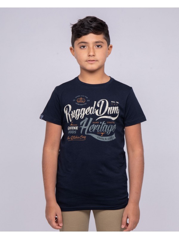 T-shirt col rond pur coton...