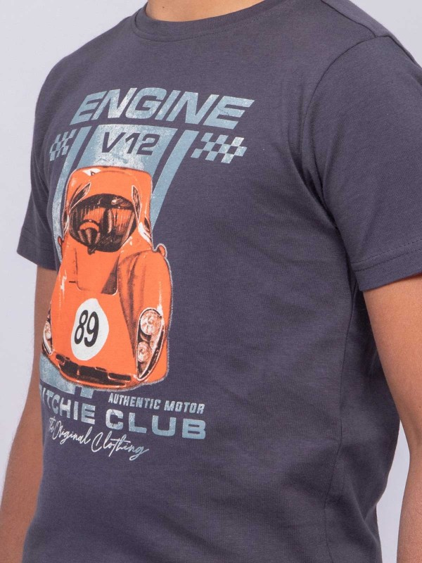 T-shirt col rond pur coton...